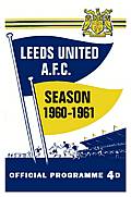 Leeds United Match Programme on Canvas