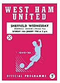 West Ham Match Programme on Canvas