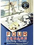 Four Square Washing powder Postcard 