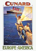 CUNARD AHOY POSTCARD