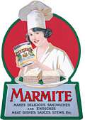 MARMITE LARGE SHAPED STEEL SIGN                             