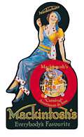 MACKINTOSH`S LADY LARGE SHAPED STEEL SIGN