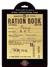 A5 RATIONBOOK STEEL SIGN