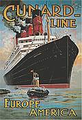 CUNARD STEEL SIGN