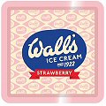 Vintage Walls Ice Cream (Strawberry)  - Tin Tray