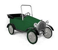 Pedal Cars: Green Roadster Pedal Car