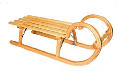 Mountain Sled 90 Traditional Wooden Alpine Sledge/Toboggan