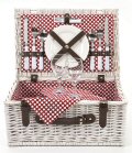 Polka Dot Picnic Basket, 2 Settings