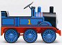 Blue Tank Engine Pedal Car